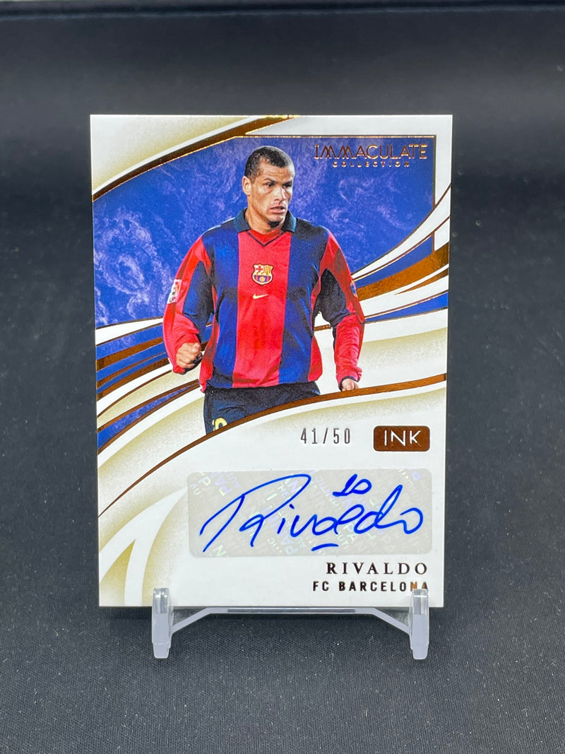 2020 PANINI IMMACULATE - BRONZE - INK - RIVALDO - #I-RIV - #'D/50 - AUTOGRAPH