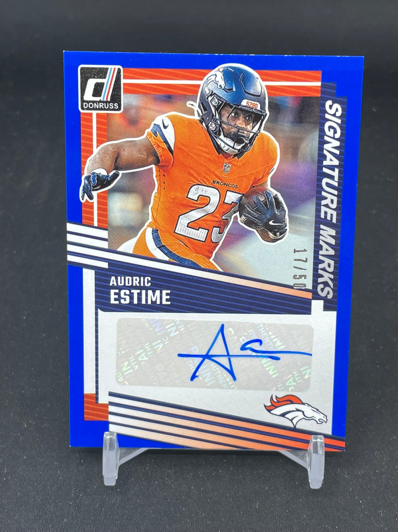 2025 PANINI DONRUSS - BLUE - SIGNATURE MARKS - A. ESTIME - #SM-AEE - #'D/50 - AUTOGRAPH