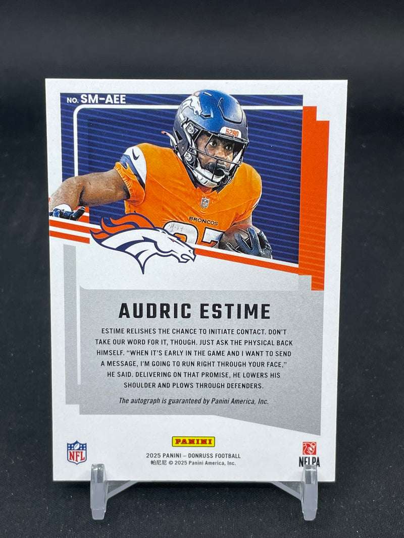 2025 PANINI DONRUSS - BLUE - SIGNATURE MARKS - A. ESTIME - #SM-AEE - #'D/50 - AUTOGRAPH