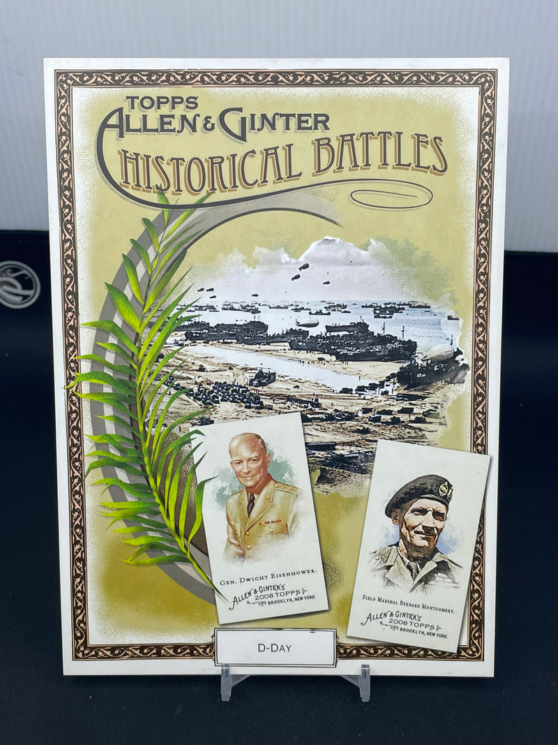 2008 TOPPS ALLEN & GINTER - HISTORICAL BATTLES JUMBO CARD - D-DAY -