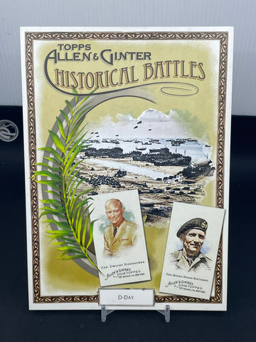2008 TOPPS ALLEN & GINTER - HISTORICAL BATTLES JUMBO CARD - D-DAY - #HB-5