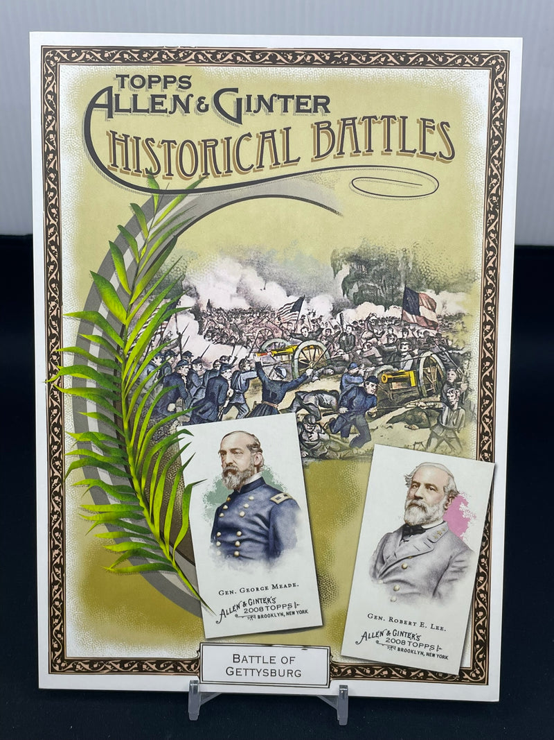 2008 TOPPS ALLEN & GINTER - HISTORICAL BATTLES JUMBO CARD - BATTLE OF GETTYSBURG -