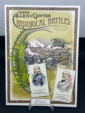 2008 TOPPS ALLEN & GINTER - HISTORICAL BATTLES JUMBO CARD - BATTLE OF GETTYSBURG - #HB3