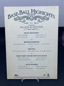 2008 TOPPS ALLEN & GINTER - BASEBALL HIGHLIGHTS JUMBO CARD - PHILLIES CATCH THE METS -