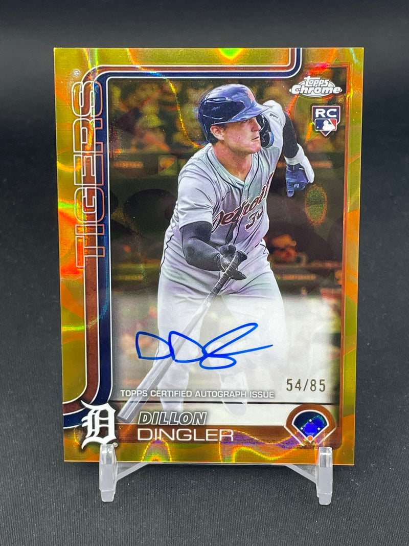 2025 TOPPS CHROME - LAVA LAMP ORANGE - D. DINGLER - #RA-DD - #'D/85 - AUTOGRAPH - RC