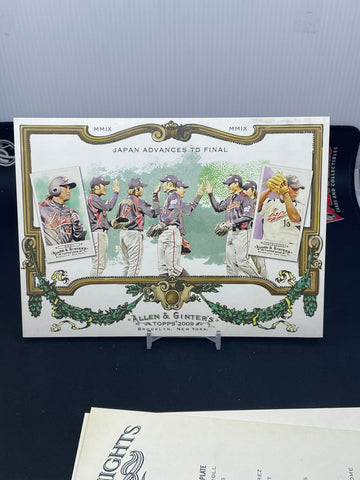 2008 TOPPS ALLEN & GINTER - JUMBO CARD - JAPAN ADVANCES TO FINAL - #4