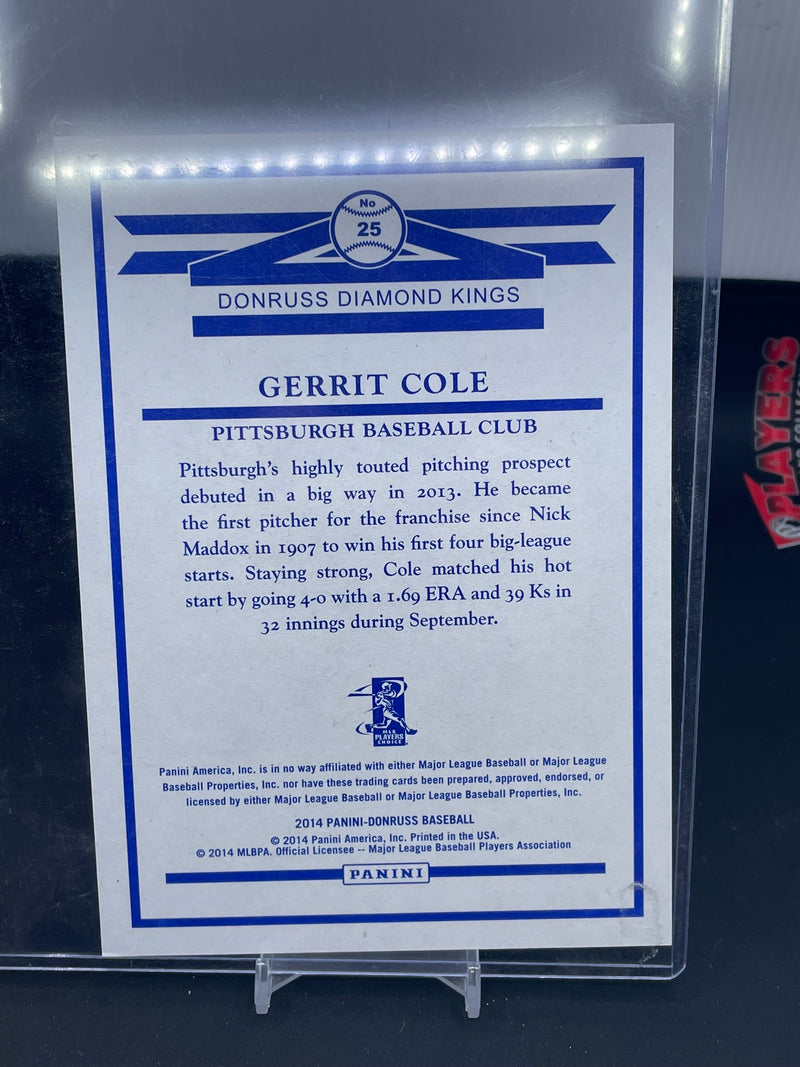 2014 PANINI DONRUSS - DIAMOND KINGS JUMBO - G. COLE -