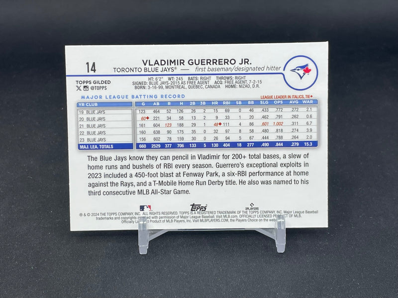 2024 TOPPS CHROME - GOLD MINI DIAMOND - V. GUERRERO JR. - #14 - #'D/50