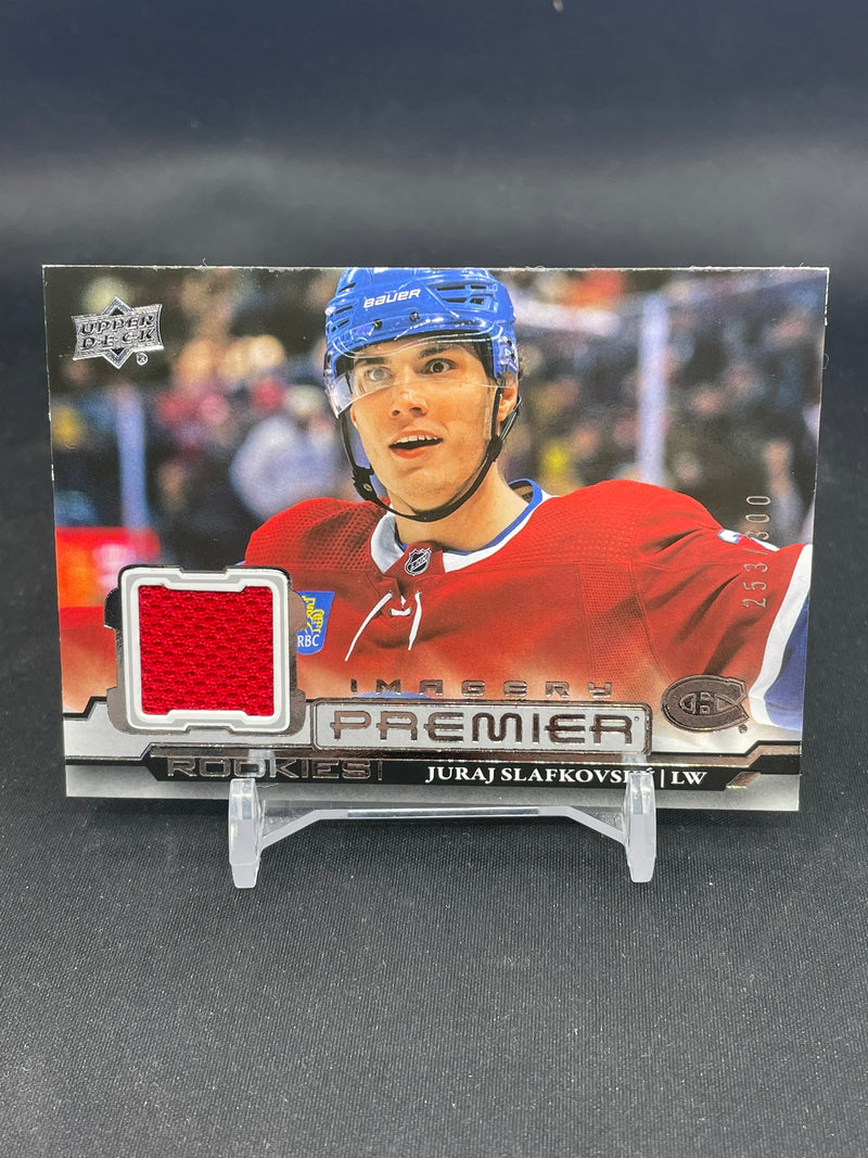 2022 UPPER DECK PREMIER - PREMIER IMAGERY ROOKIES - J. SLAFKOVSKY - #PDJR-SL - #'D/299 - RELIC - RC