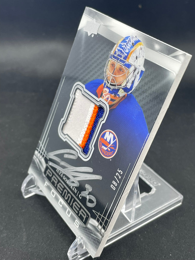 2022 UPPER DECK PREMIER - PREMIER FOCUS - I. SOROKIN - #PFAP-JS - #'D/25 - RELIC - AUTOGRAPH