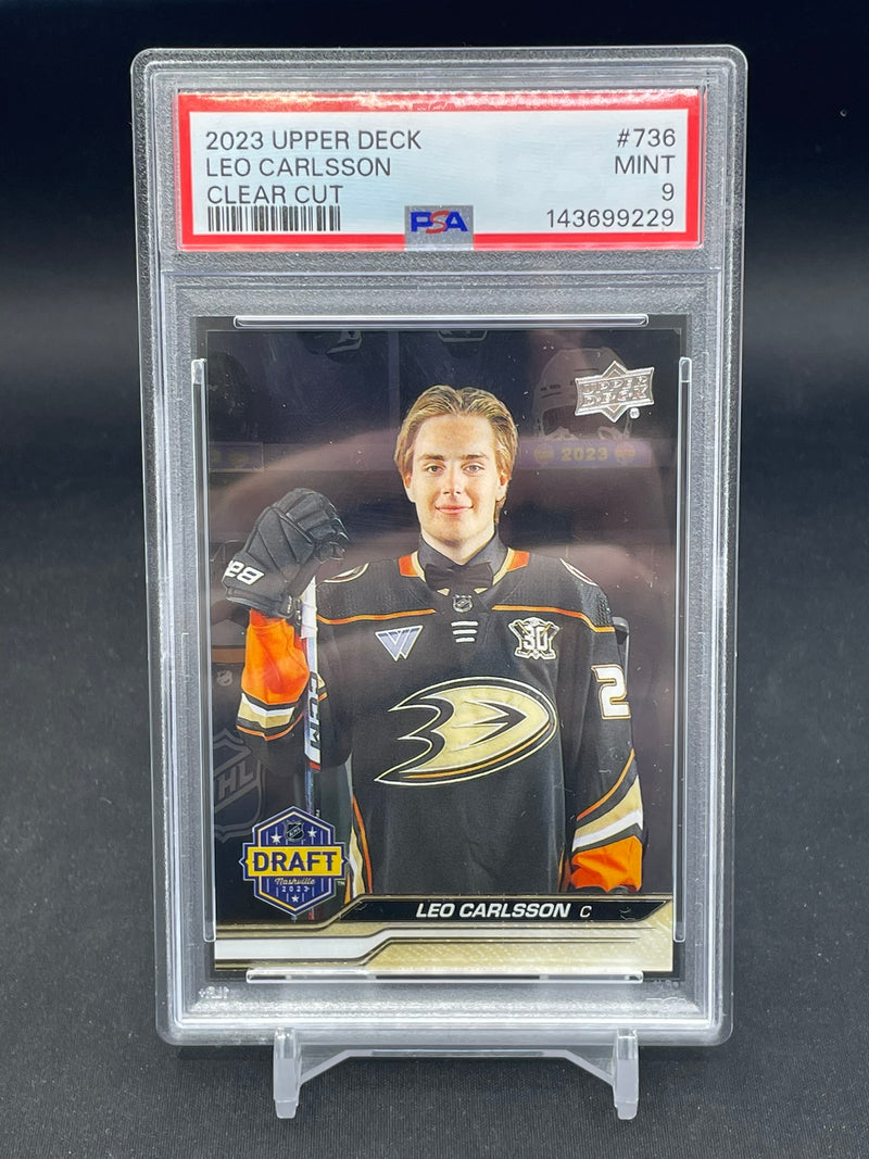 2023 UPPER DECK EXTENDED SERIES - CLEAR CUT - 1ST ROUND DRAFT PICKS - L. CARLSSON -