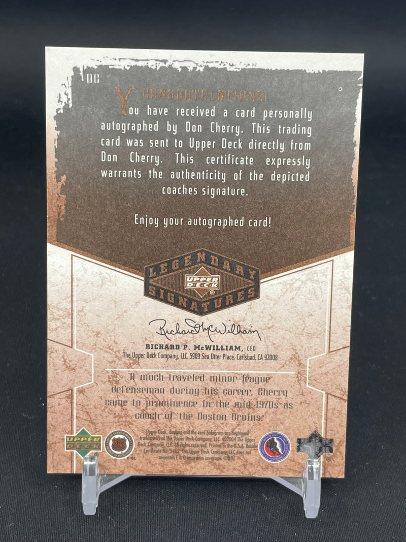 2004 UPPER DECK - LEGENDARY SIGNATURES - D. CHERRY -