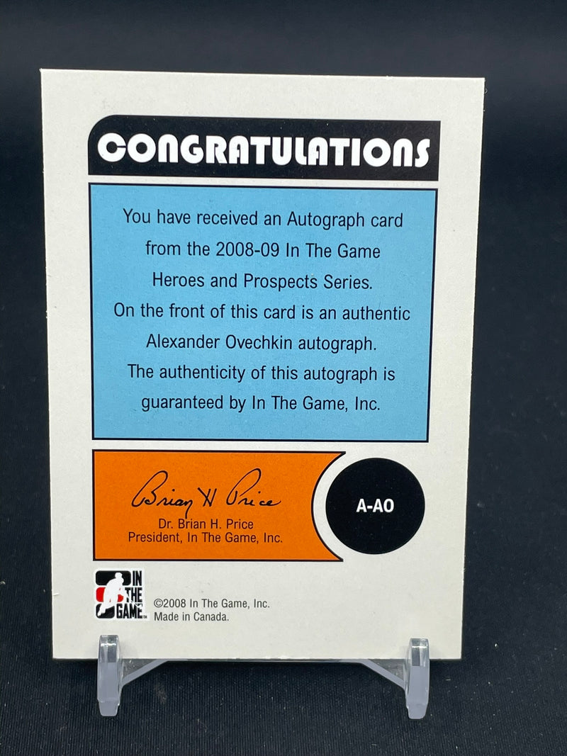 2008 IN THE GAME HEROES & PROSPECTS - A. OVECHKIN -