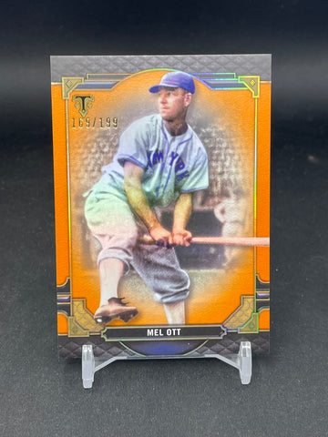 2022 TOPPS TRIPLE THREADS - AMBER - M. OTT - #55 - #'D/199