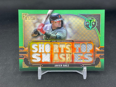 2022 TOPPS TRIPLE THREADS - EMERALD - J. BAEZ - #TTR-JB2 - #'D/18 - RELIC
