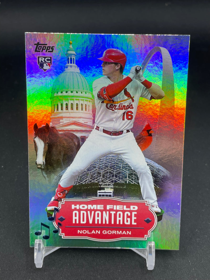 2023 TOPPS SERIES ONE - HOME FIELD ADVANTAGE - N. GORMAN -
