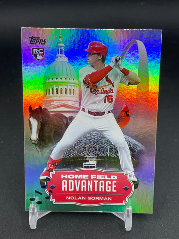 2023 TOPPS SERIES ONE - HOME FIELD ADVANTAGE - N. GORMAN - #HA-1 - RC