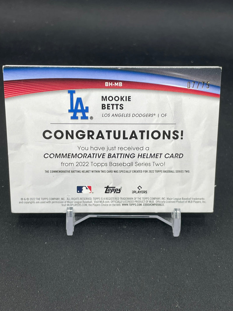 2022 TOPPS SERIES TWO - COMMEMORATIVE BATTING HELMET - SELECT YOUR PLAYER