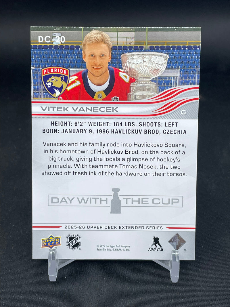 2025 UPPER DECK EXTENDED SERIES - DAY WITH THE CUP - V. VANECEK -