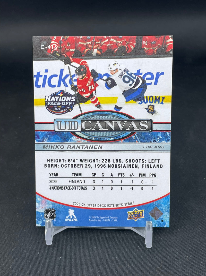 2025 UPPER DECK EXTENDED SERIES - UD CANVAS - 4 NATIONS - M. RANTANEN -