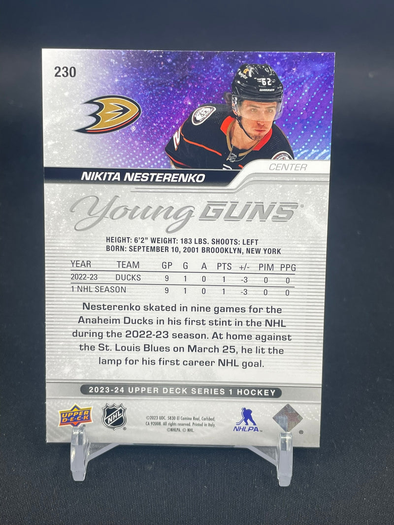 2023 UPPER DECK SERIES ONE - YOUNG GUNS - N. NESTERENKO -
