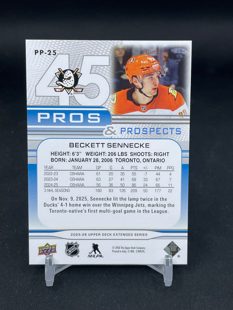 2025 UPPER DECK EXTENDED SERIES - PROS & PROSPECTS - B. SENNECKE -