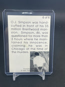 1994 FALLING STAR INC. - PROMOTIONAL CARD - O.J. SIMPSON - 6 CARD SET