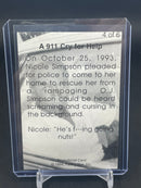 1994 FALLING STAR INC. - PROMOTIONAL CARD - O.J. SIMPSON - 6 CARD SET