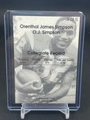 1994 FALLING STAR INC. - PROMOTIONAL CARD - O.J. SIMPSON - 6 CARD SET