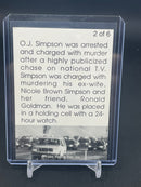 1994 FALLING STAR INC. - PROMOTIONAL CARD - O.J. SIMPSON - 6 CARD SET