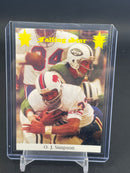 1994 FALLING STAR INC. - PROMOTIONAL CARD - O.J. SIMPSON - 6 CARD SET