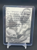 1994 FALLING STAR INC. - PROMOTIONAL CARD - O.J. SIMPSON - 6 CARD SET