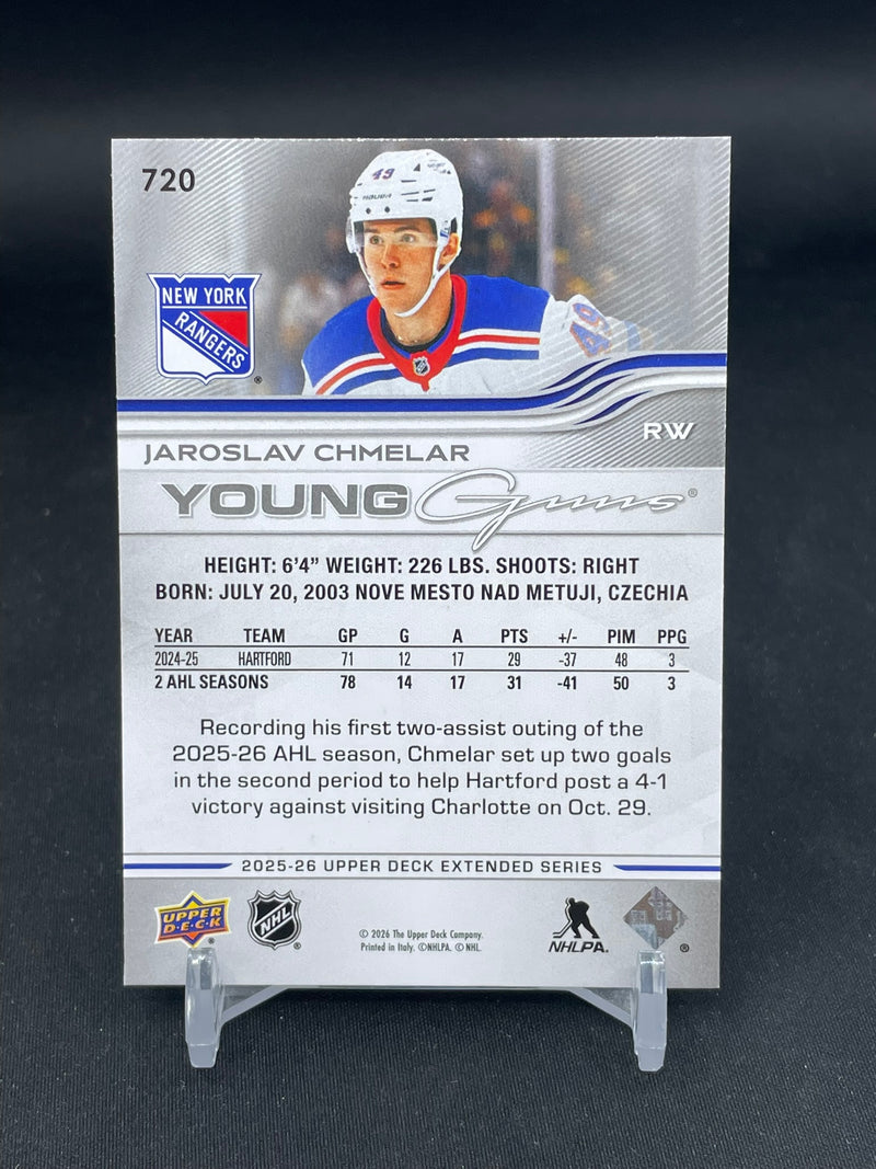 2025 UPPER DECK EXTENDED SERIES - YOUNG GUNS - J. CHMELAR -