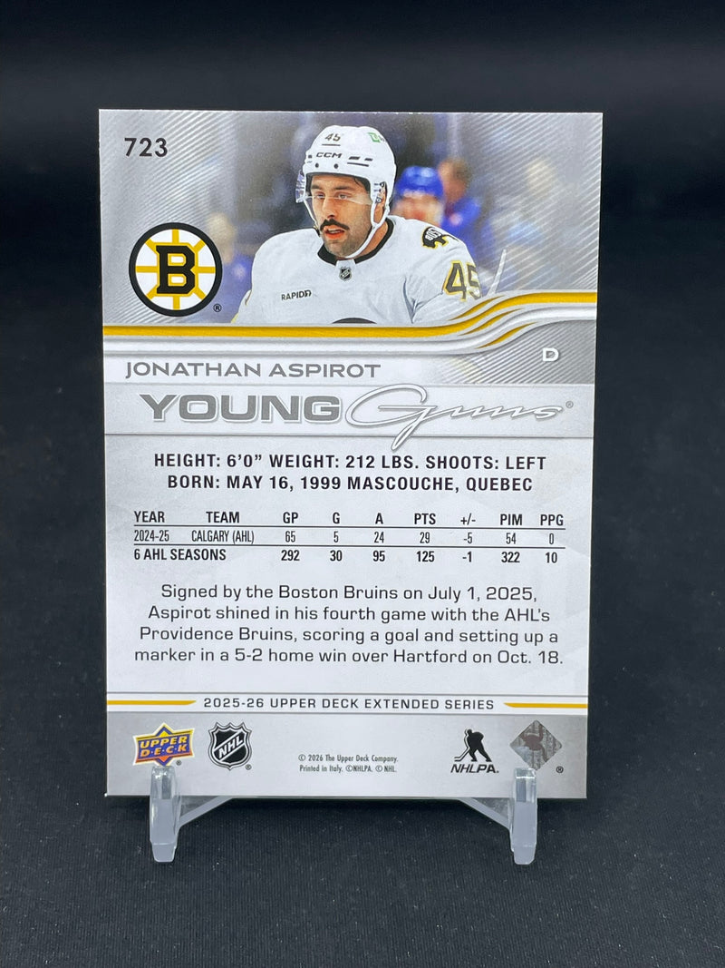 2025 UPPER DECK EXTENDED SERIES - YOUNG GUNS - J. ASPIROT -