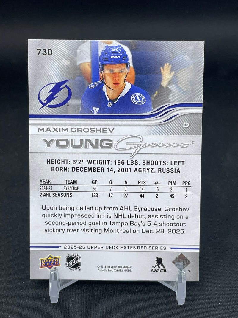 2025 UPPER DECK EXTENDED SERIES - YOUNG GUNS - M. GROSHEV -
