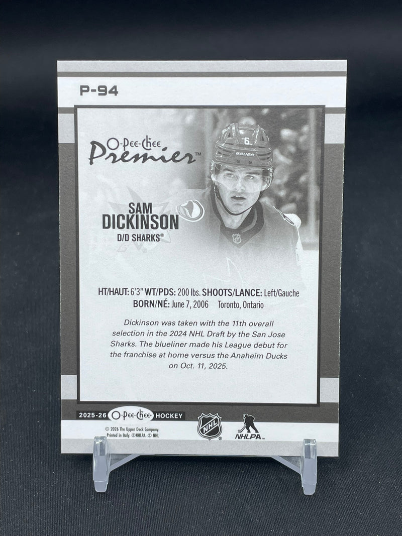 2025 UPPER DECK O-PEE-CHEE - PREMIER - S. DICKINSON -