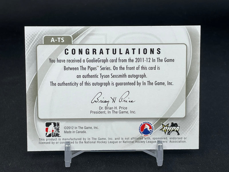 2012 IN THE GAME BETWEEN THE PIPES - FUTURE STARS - T. SEXSMITH -