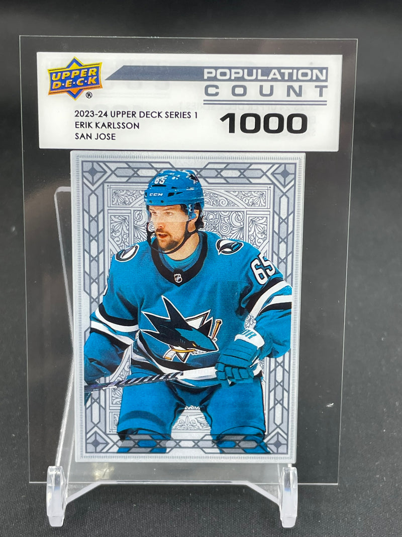 2023 UPPER DECK SERIES ONE - POPULATION COUNT 1000 - E. KARLSSON -