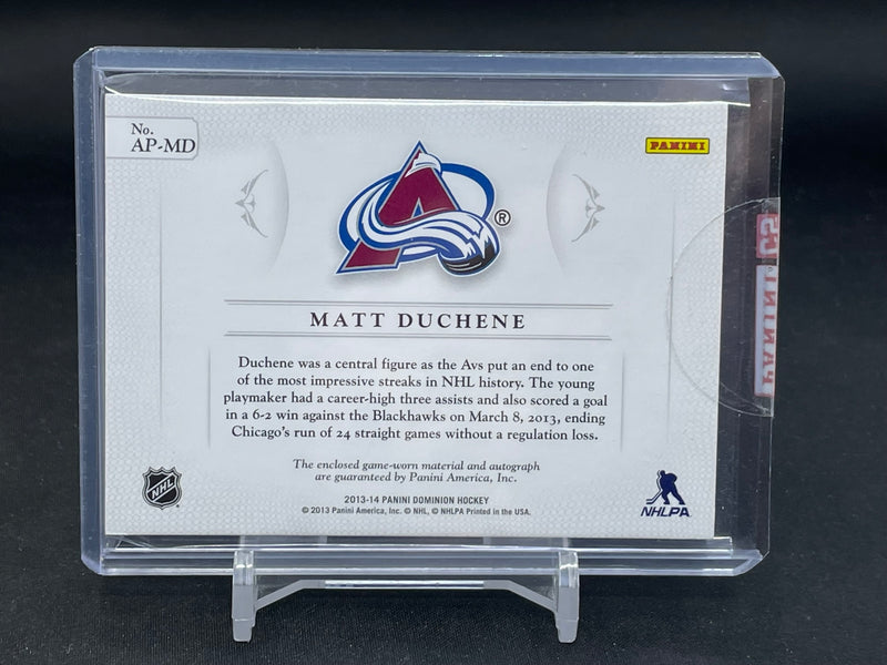 2013 PANINI DOMINION - M. DUCHENE - #AP-MD - #'D/99 - RELIC - AUTOGRAPH