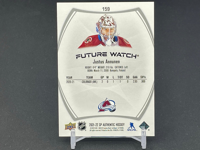 2021 UPPER DECK SP AUTHENTIC - FUTURE WATCH - J. ANNUNEN - #159 - #'D/999 - RC