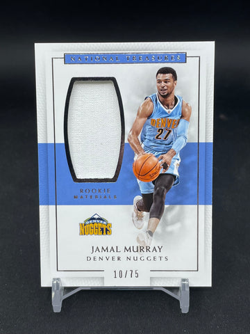 2016 PANINI NATIONAL TREASURES - ROOKIE MATERIALS - J. MURRAY - #19 - #'D/75 - RELIC - RC