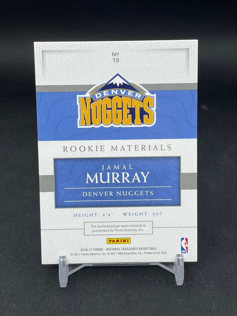 2016 PANINI NATIONAL TREASURES - ROOKIE MATERIALS - J. MURRAY - #19 - #'D/75 - RELIC - RC