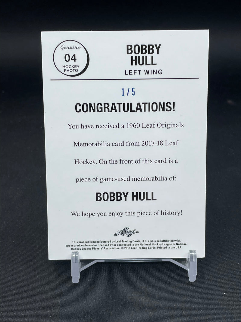 2017 LEAF HOCKEY - B. HULL - #04 - #'D/5 - RELIC
