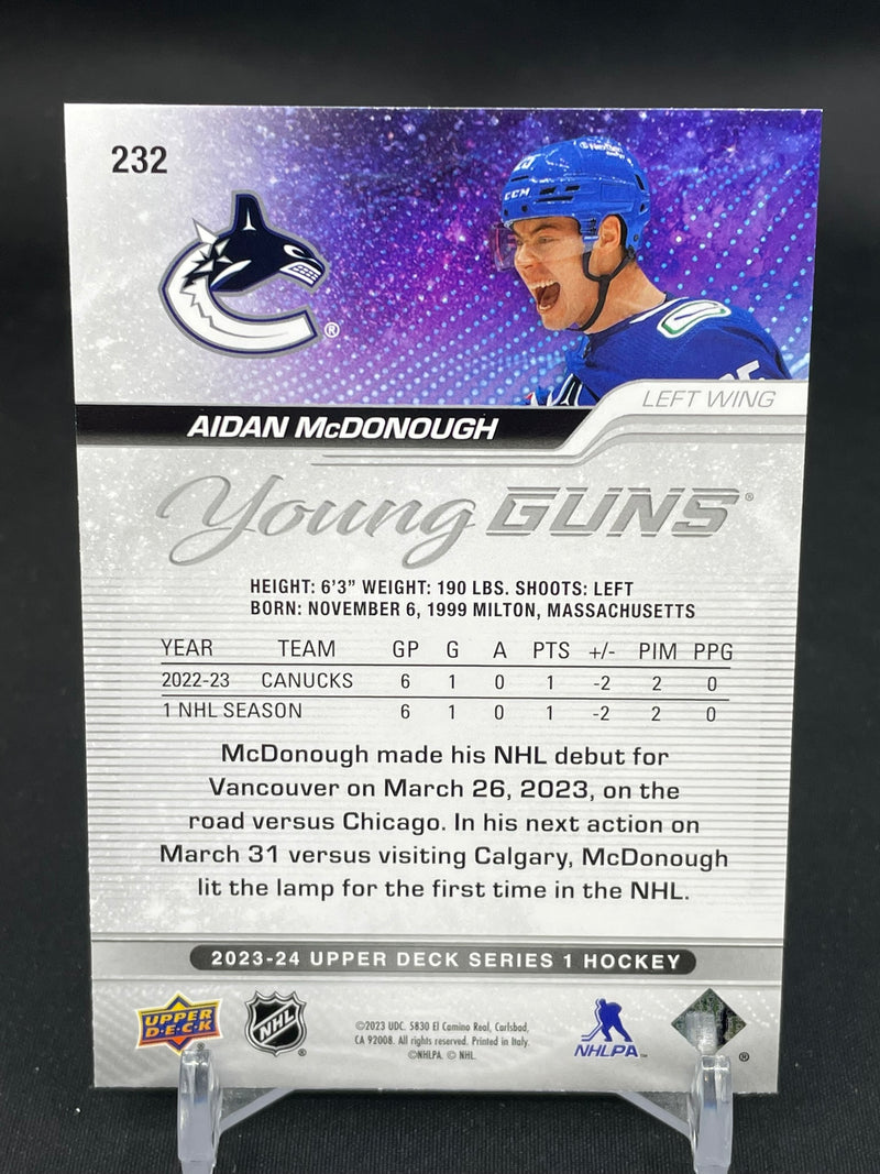 2023 UPPER DECK SERIES ONE - YOUNG GUNS - A. MCDONOUGH -