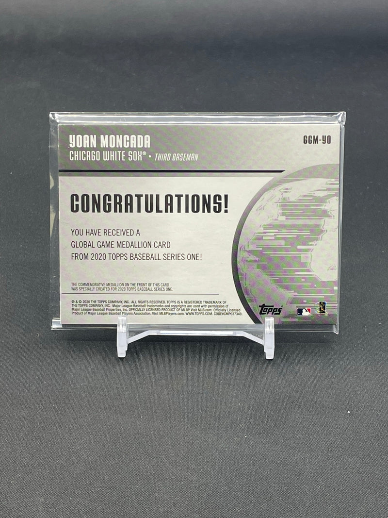 2020 TOPPS SERIES ONE - GLOBAL GAME MEDALLION - Y. MONCADA -