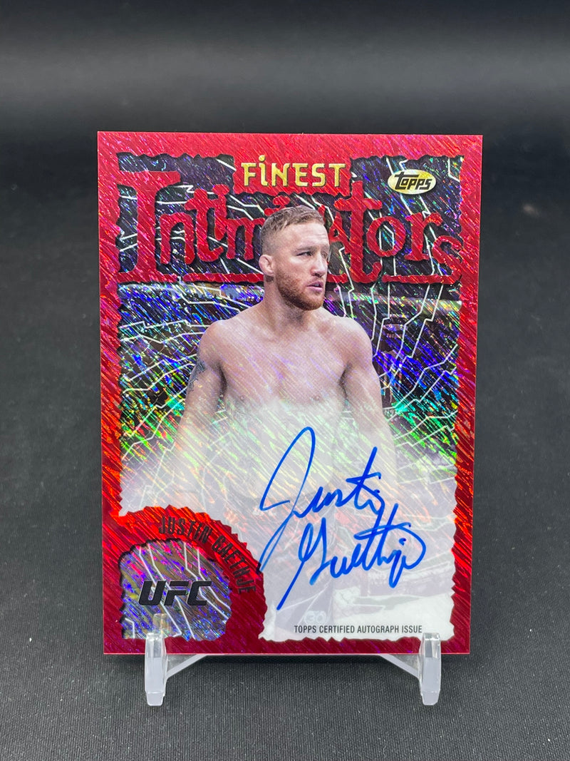 2024 TOPPS FINEST - RED SHIMMER - INTIMIDATORS - J. GAETHJE -