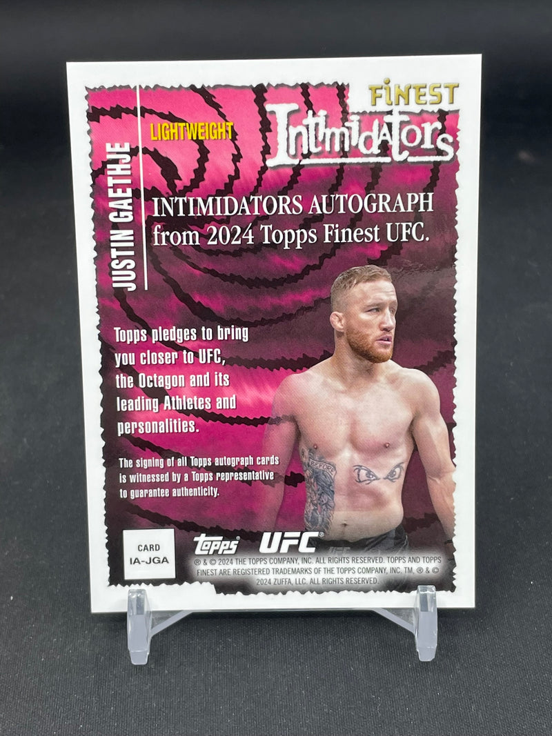 2024 TOPPS FINEST - RED SHIMMER - INTIMIDATORS - J. GAETHJE -