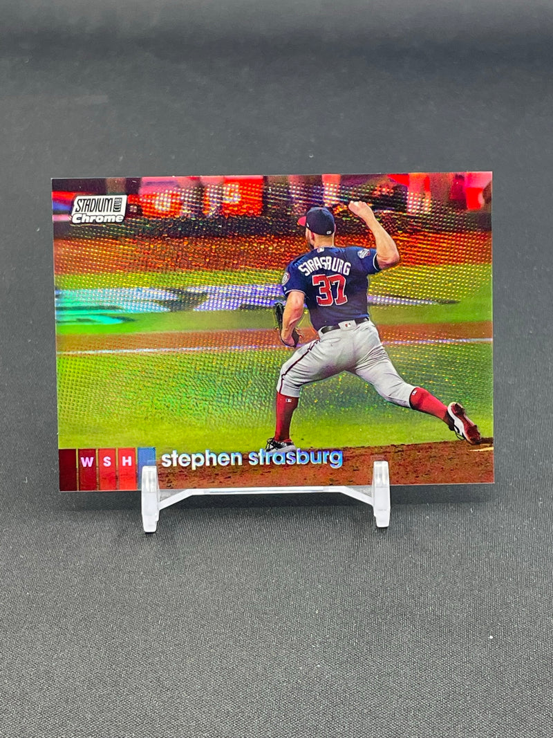 2020 TOPPS STADIUM CLUB CHROME - REFRACTOR - S. STRASBURG -