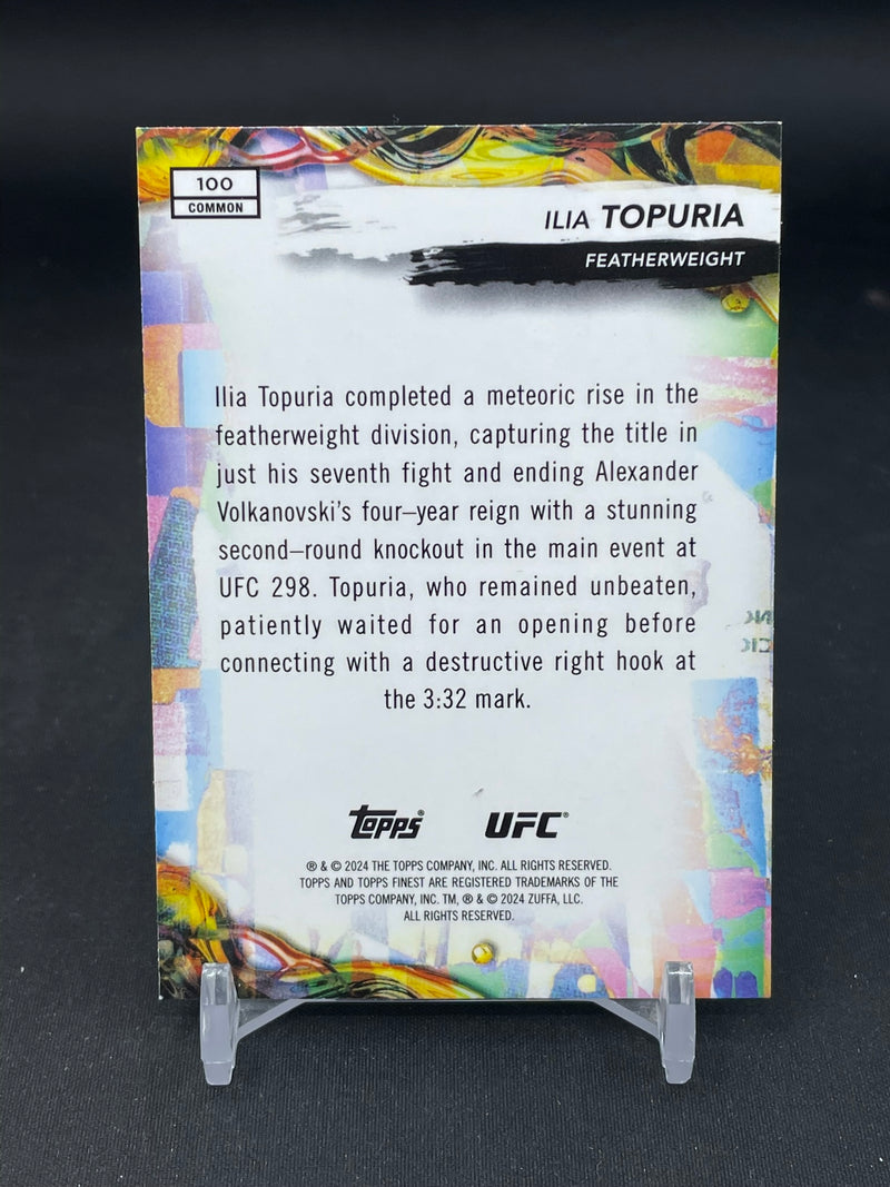 2024 TOPPS FINEST - YELLOW GLITTER - I. TOPURIA - #100 - #'D/75