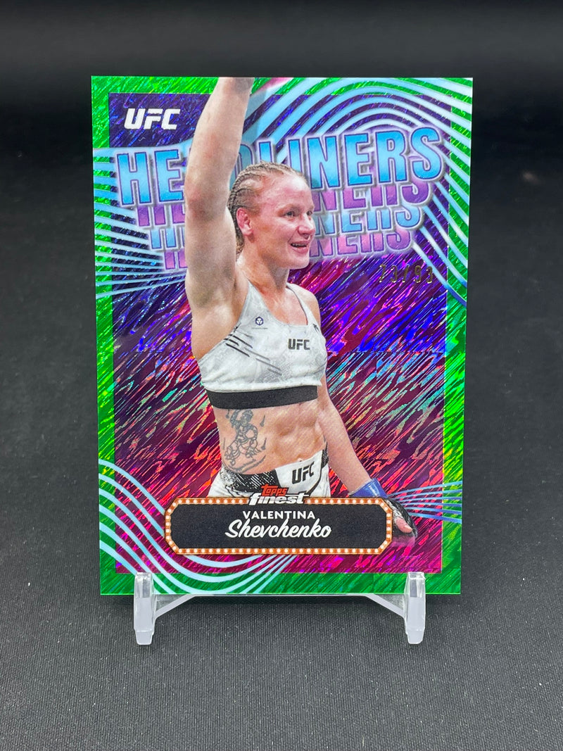 2024 TOPPS FINEST - GREEN SHIMMER - HEADLINERS - V. SHEVCHENKO - #HDL-14 - #'D/93